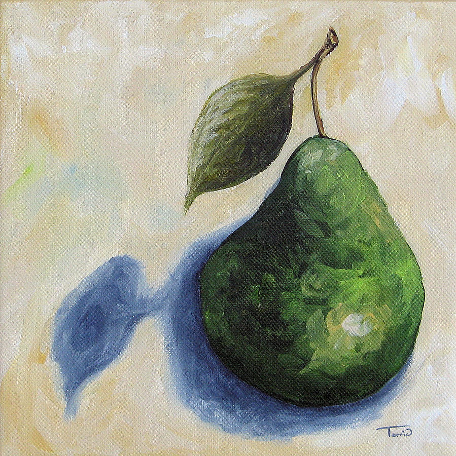 Pear in the Spotlight Painting by Torrie Smiley