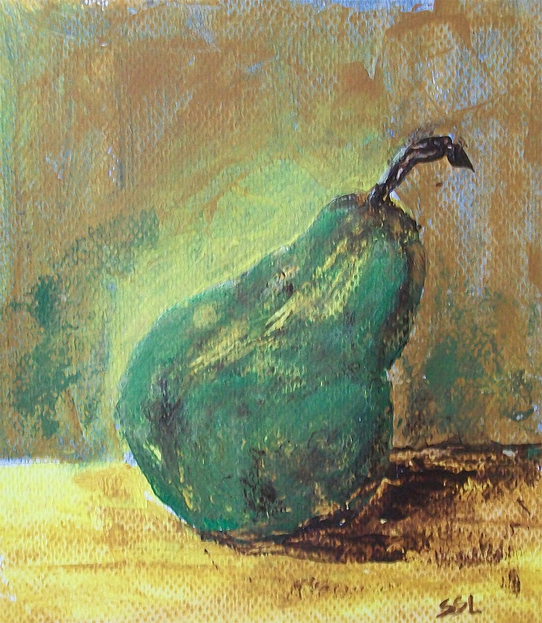 Pear Painting by Jane See