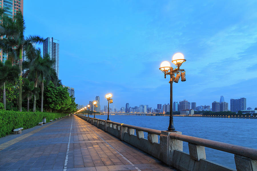 Pearl River Of City Skyline From Yacht Photograph by Stuart Westmorland ...