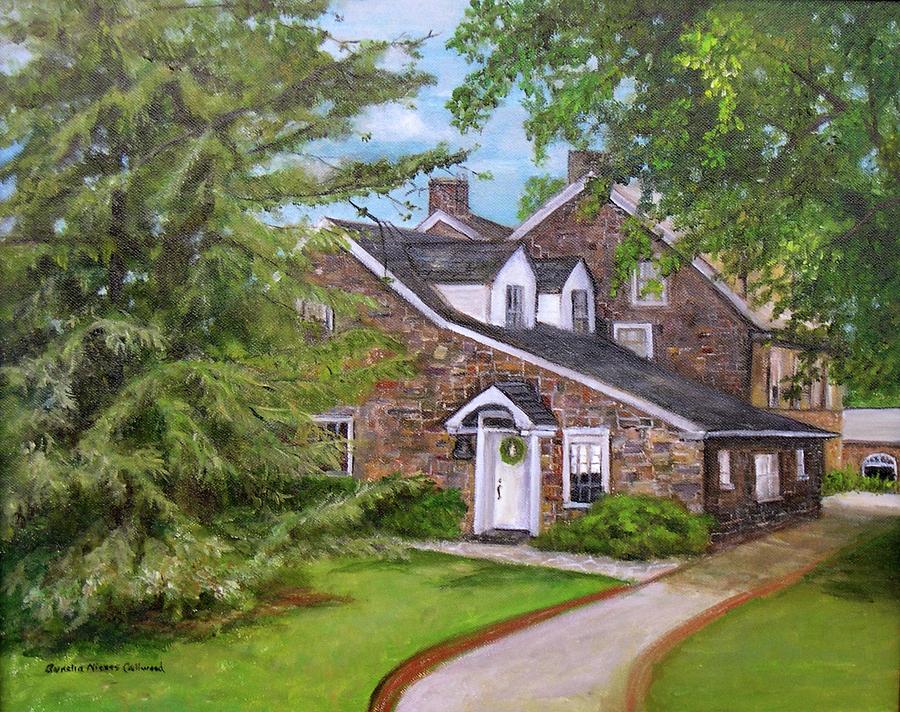 Tree Painting - Pearl S. Bucks Home by Aurelia Nieves-Callwood