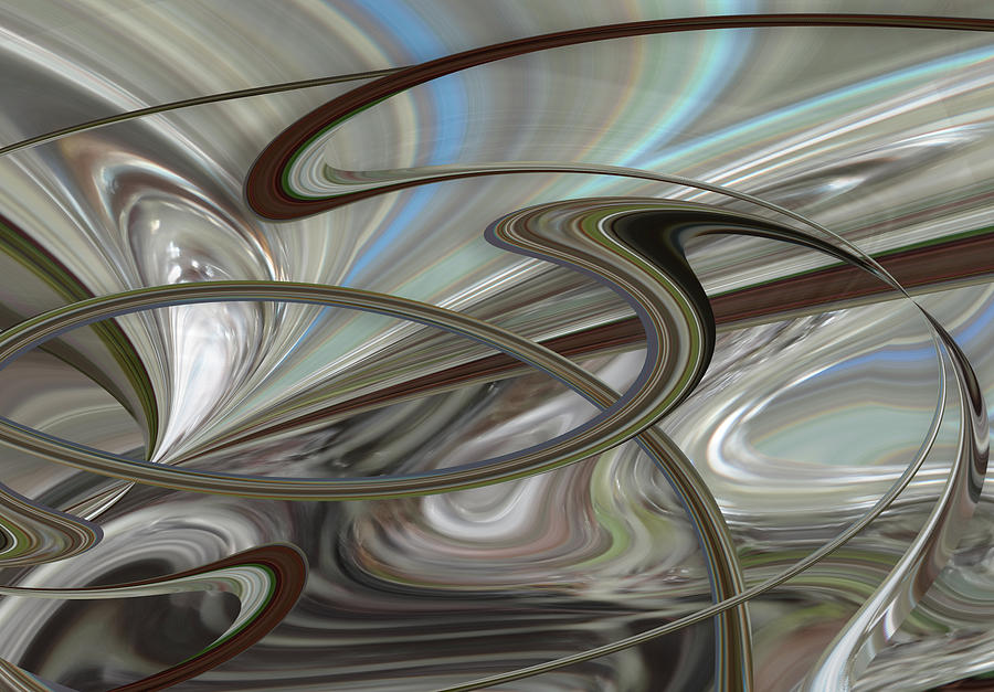 Pearl Swirl Digital Art by Ginny Schmidt
