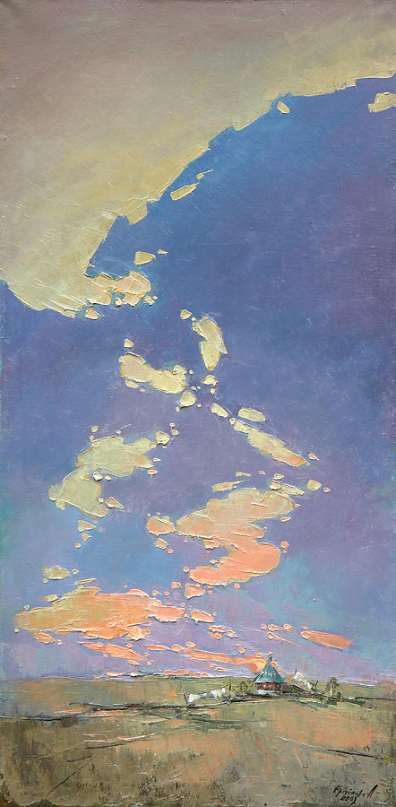 Pearly dawn. Painting by Anastasija Kraineva