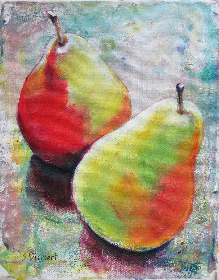 Pears 3 Painting by Sheila Diemert
