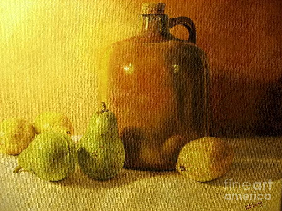 Still Life Painting - Pears and Lemons by Patricia Lang Still Life Painting - Pears and Lemons by Patricia Lang