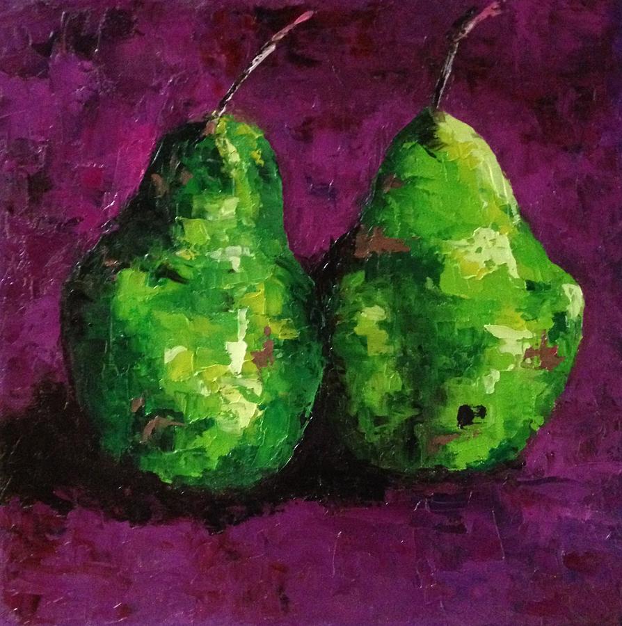 Pears Electric Painting by Sylvia Miller
