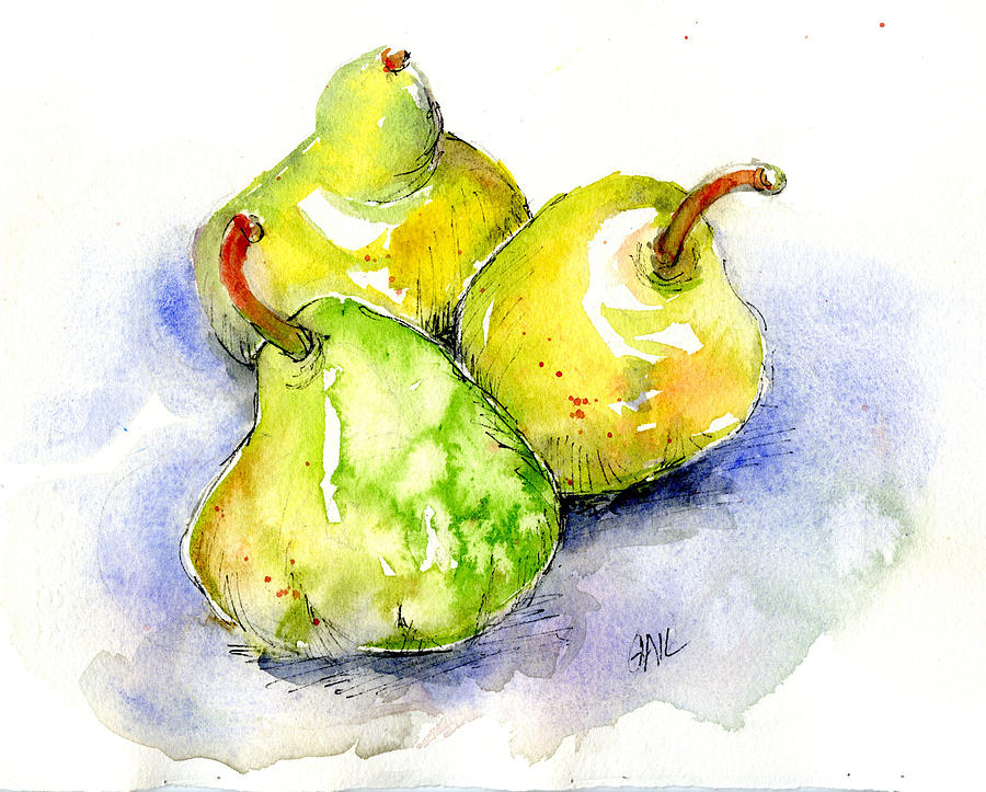 Pear Painting - Pears by Gail Ishmael