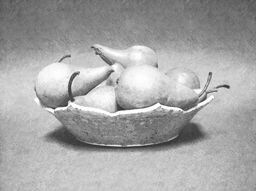 Pears In Bowl Photograph by Frank Wilson