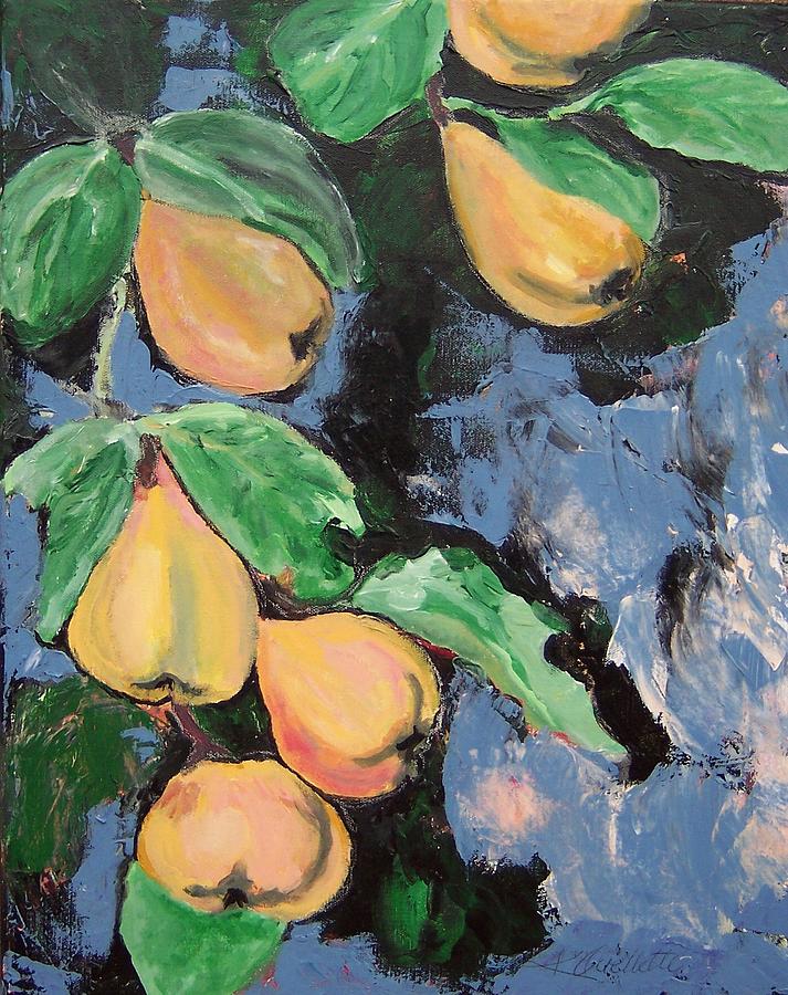 Pears Painting by Krista Ouellette