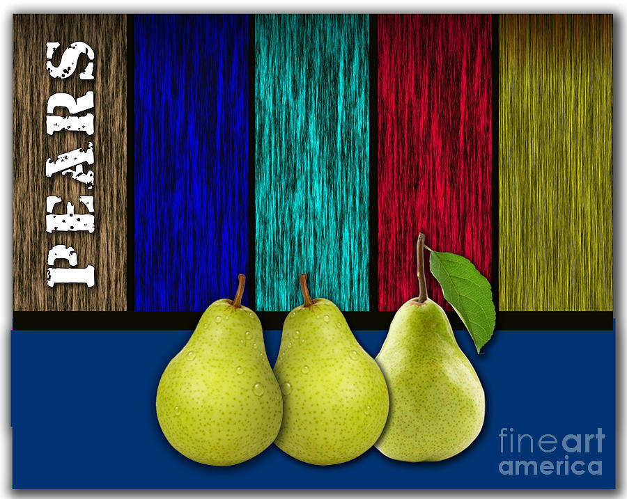Pears Mixed Media by Marvin Blaine