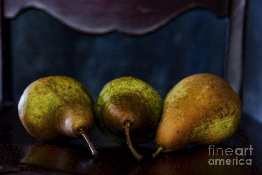 Pears on a Chair Photograph by Norma Warden