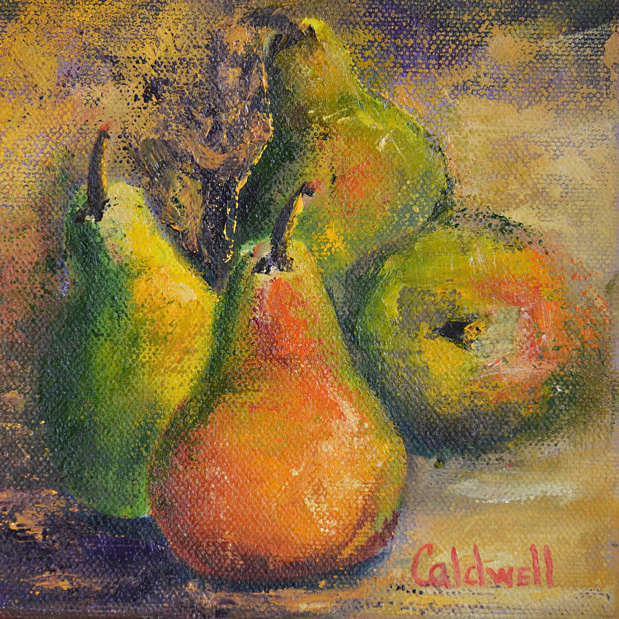 Pears Painting by Patricia Caldwell