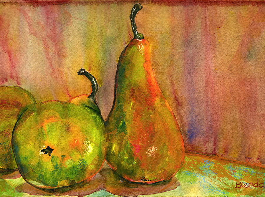 Pears Still Life Art Painting by Blenda Studio