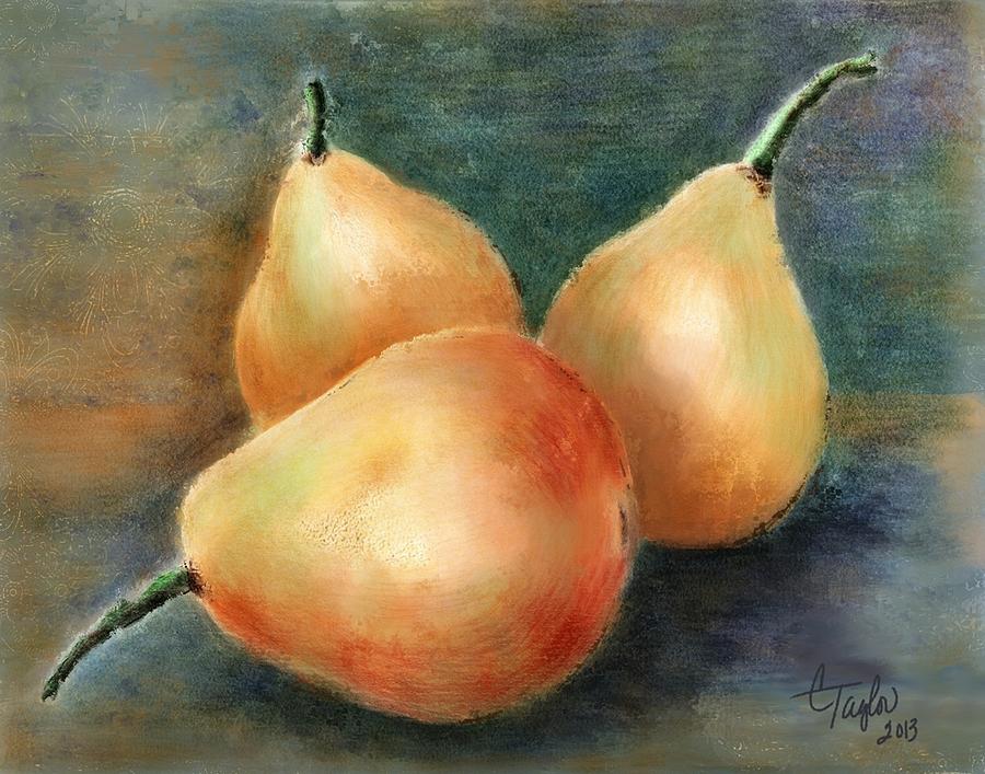 Pears Still Life Painting by Colleen Taylor