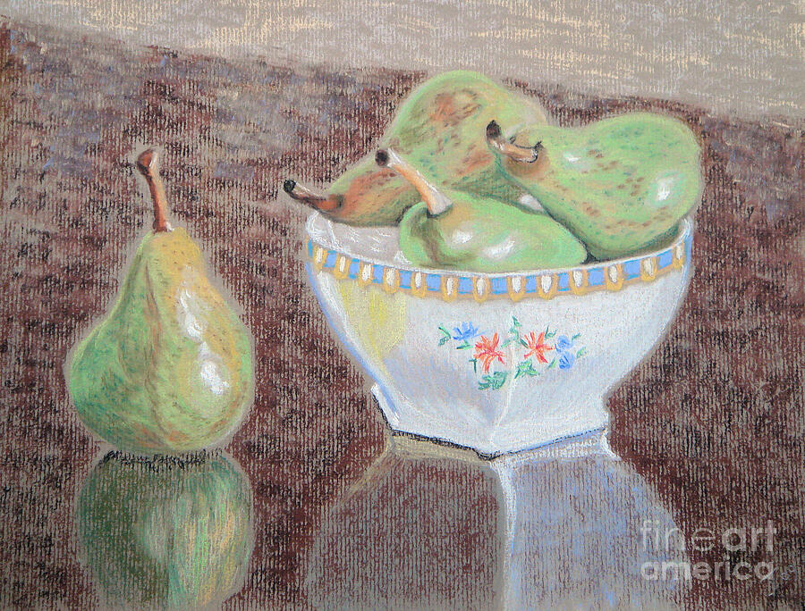Pears Still Life Painting by Yvonne Johnstone