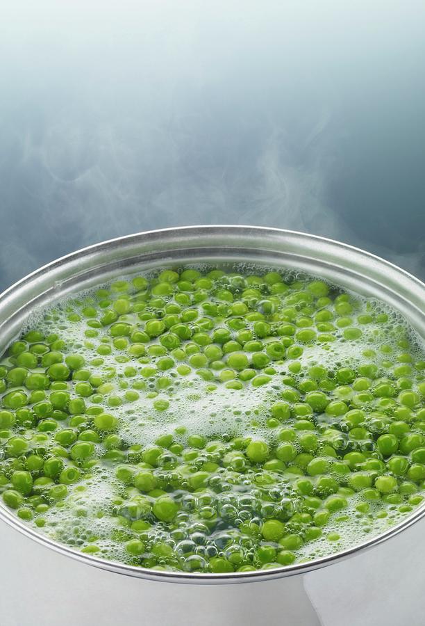 Peas Boiling In A Saucepan Photograph by Patrick Llewelyndavies