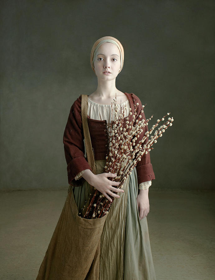 Peasant Girl From 18th Century by Zena Holloway