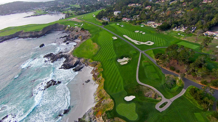 Above Photograph - Pebble Beach Golf Course by David Levy