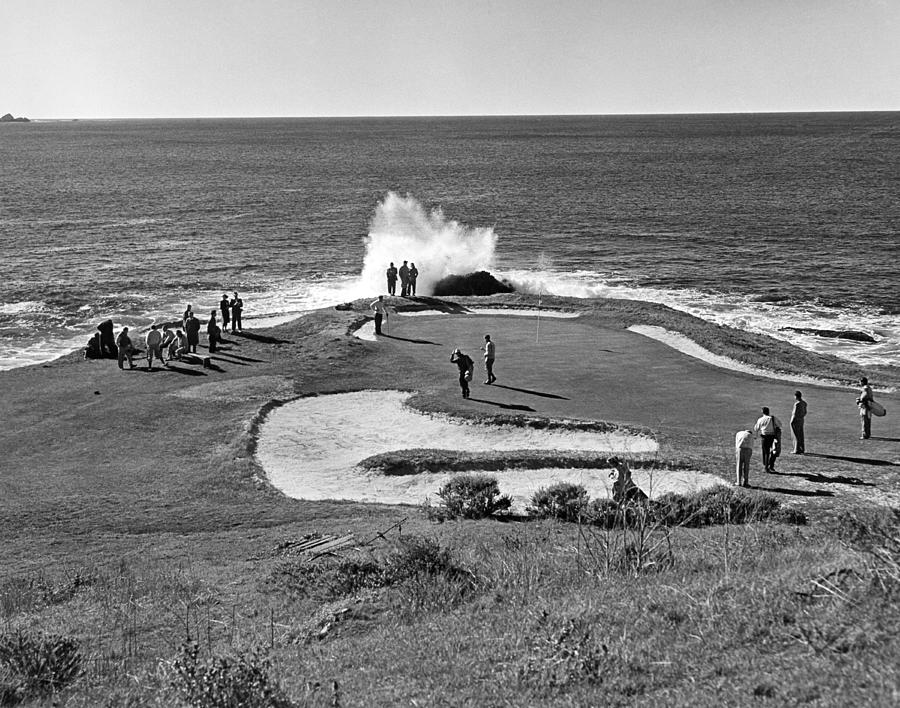 Pebble Beach Golf Course Photograph by Underwood Archives