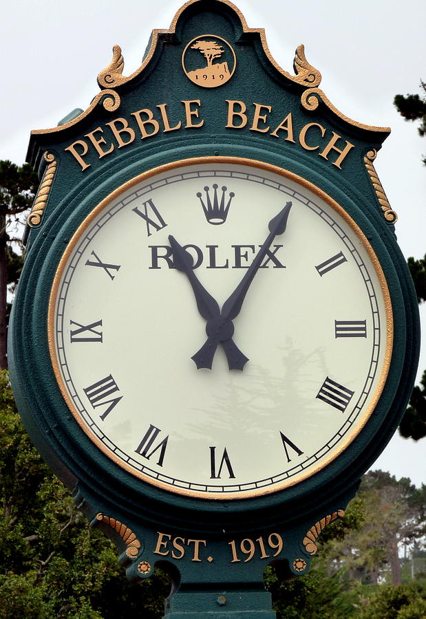 Pebble Beach Rolex Photograph by Jeff Lowe