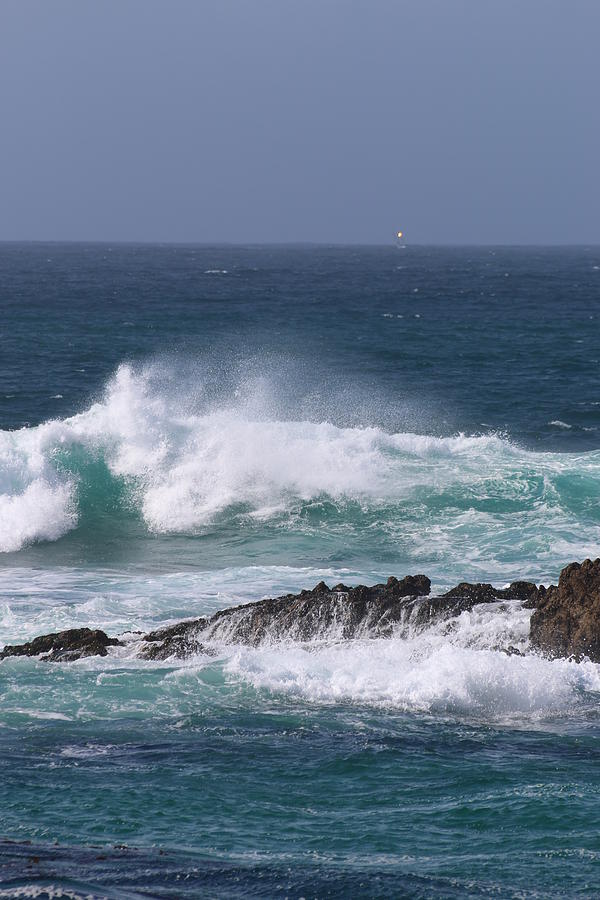 Pebble Beach Waves Photograph by Janet Hull - Fine Art America