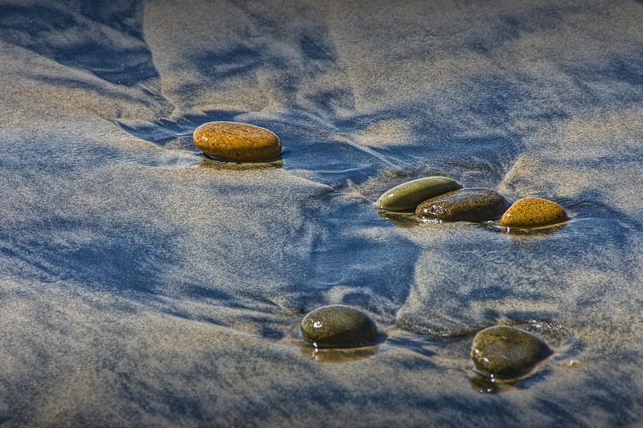 Pebbles on the Beach at Torrey Pines State Beach in Southern California No. 1305 Photograph by Randall Nyhof