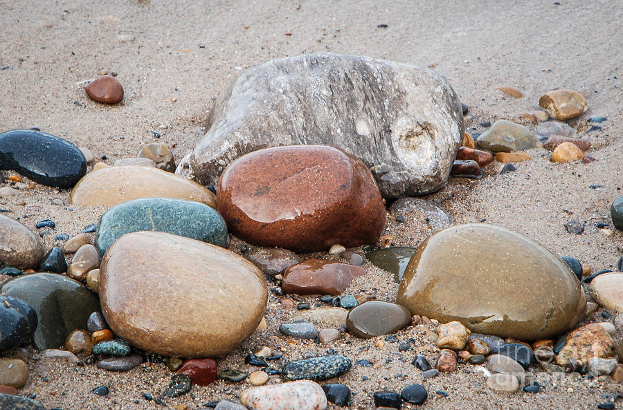 Pebbles on the Shore Photograph by Grace Grogan