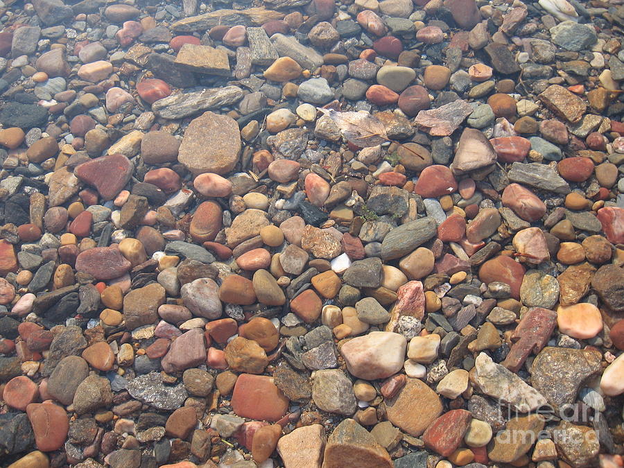 Pebbles Under Water Photograph by Leone Lund