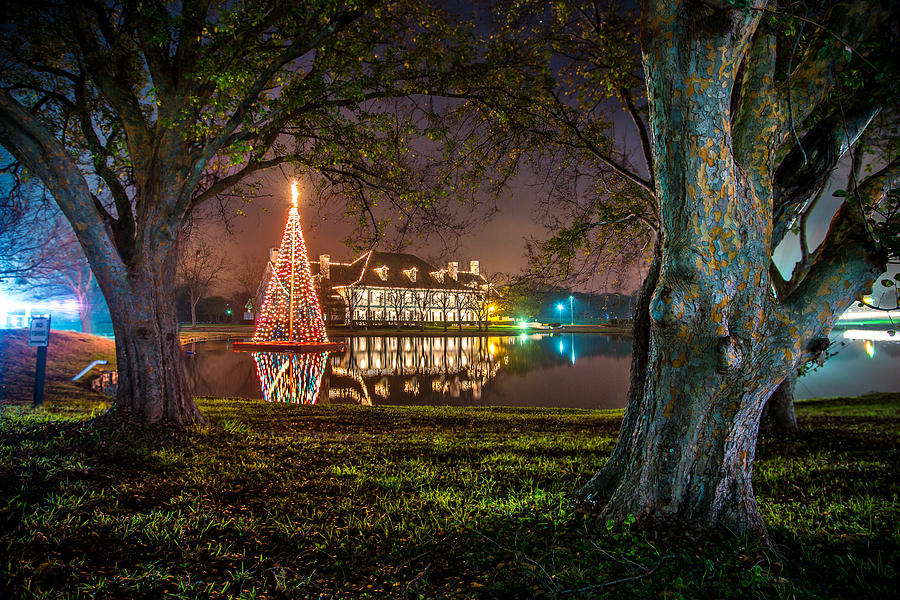 Pecan Grove Country Club at Christmas Photograph by Micah Goff