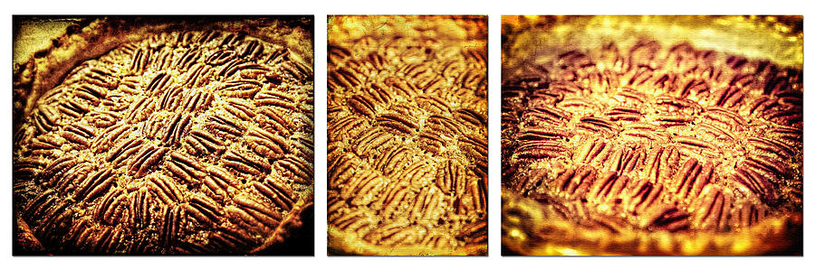 Holiday Photograph - Pecan Pie Nostalgia Triptych by Lincoln Rogers by Lincoln Rogers