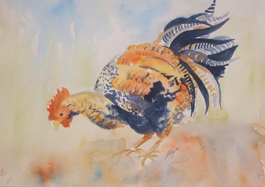 Pecking Painting by Ellen Levinson