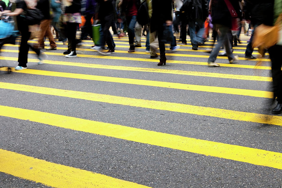 Pedestrians In Hong Kong Photograph by Bertlmann