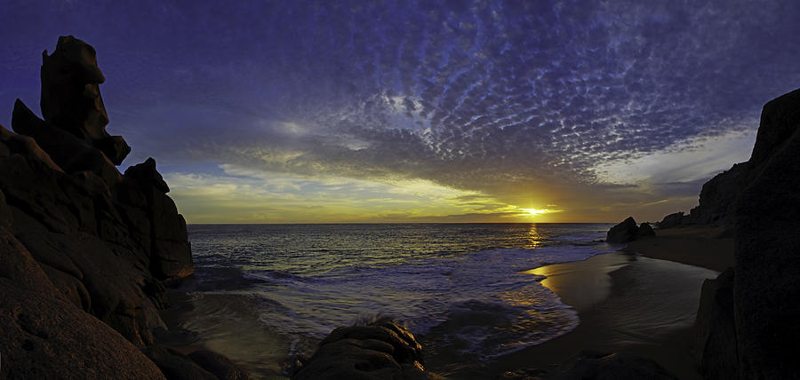Sunset Photograph - Pedregal Beach Sunset by Camilla Fuchs