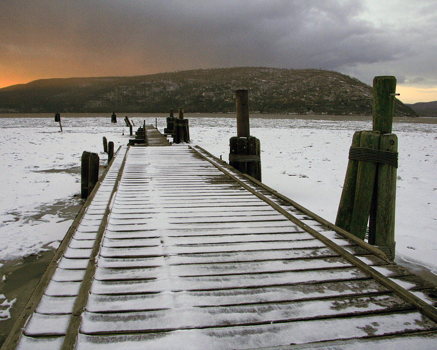 Peekskill Long Pier Photograph by Michael Lanier Fine Art America