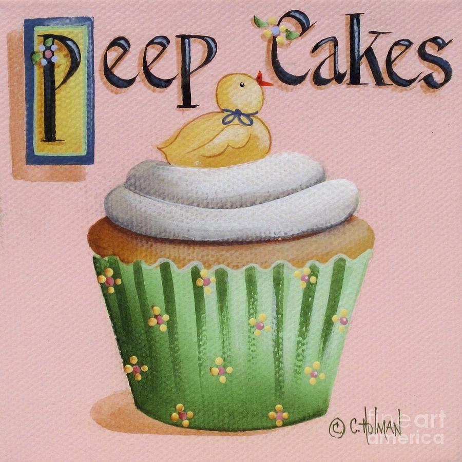 Peep Cakes Painting by Catherine Holman