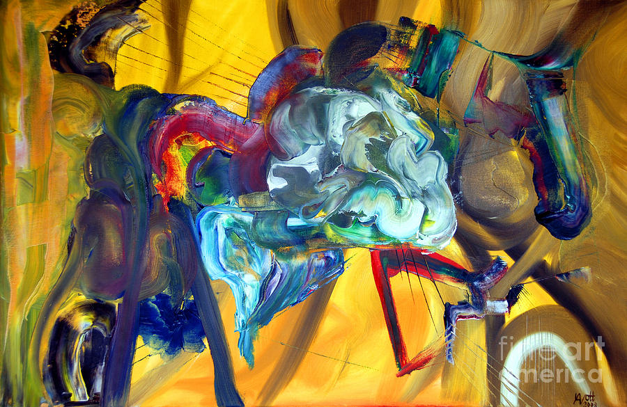Pegasus Painting - Pegasus by James Lavott