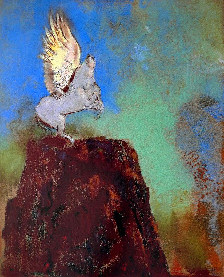Pegasus Painting by Odilon Redon