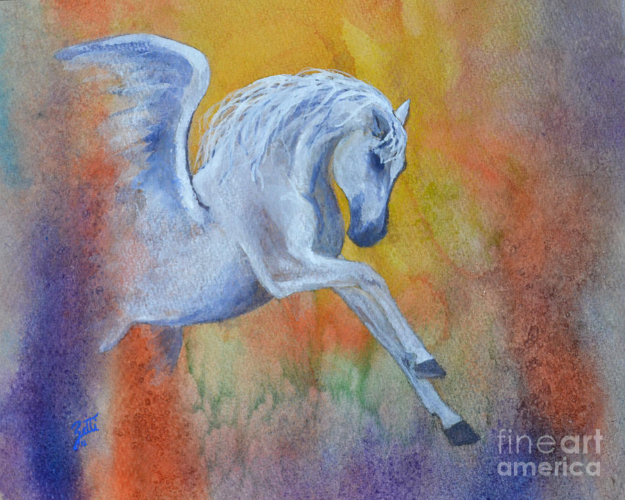 Pegasus Painting by Suzette Kallen