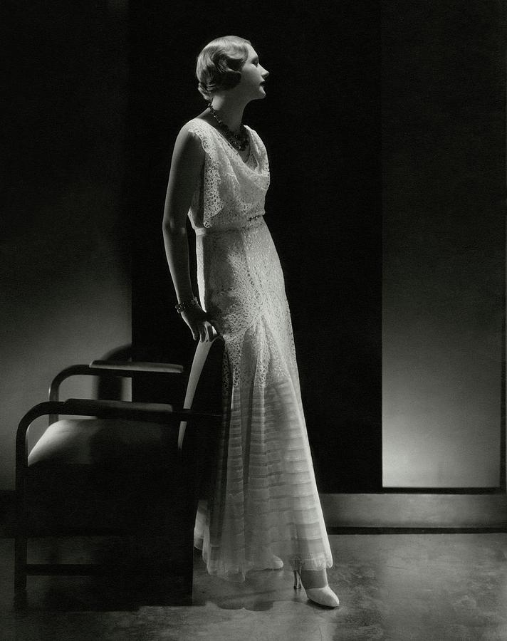 Peggy Boughton Wearing A Lelong Dress Photograph by Edward Steichen