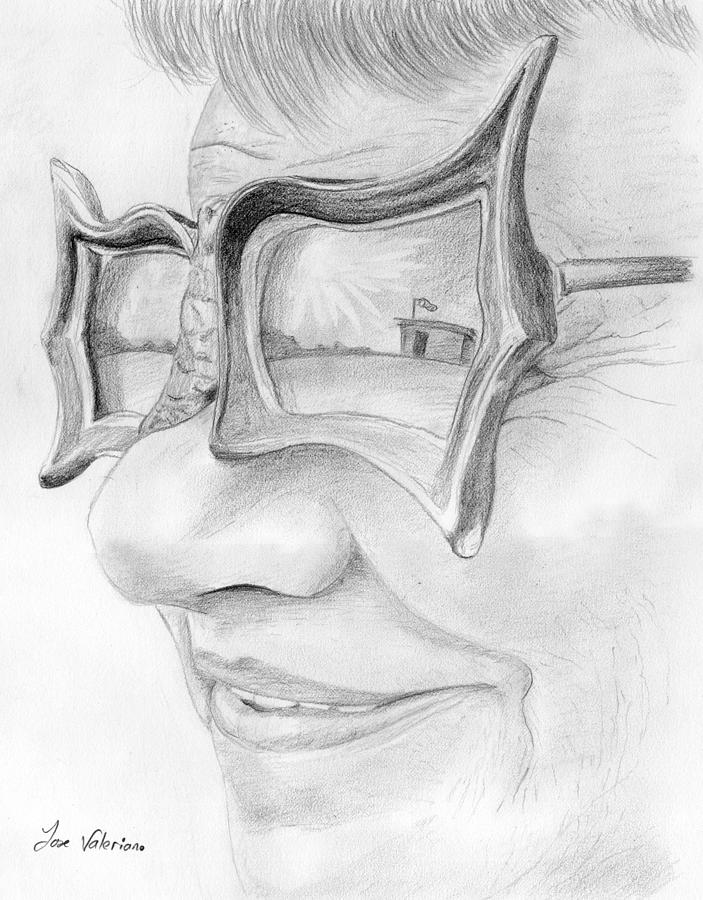 Peggy Guggenheim Drawing by Martin Valeriano