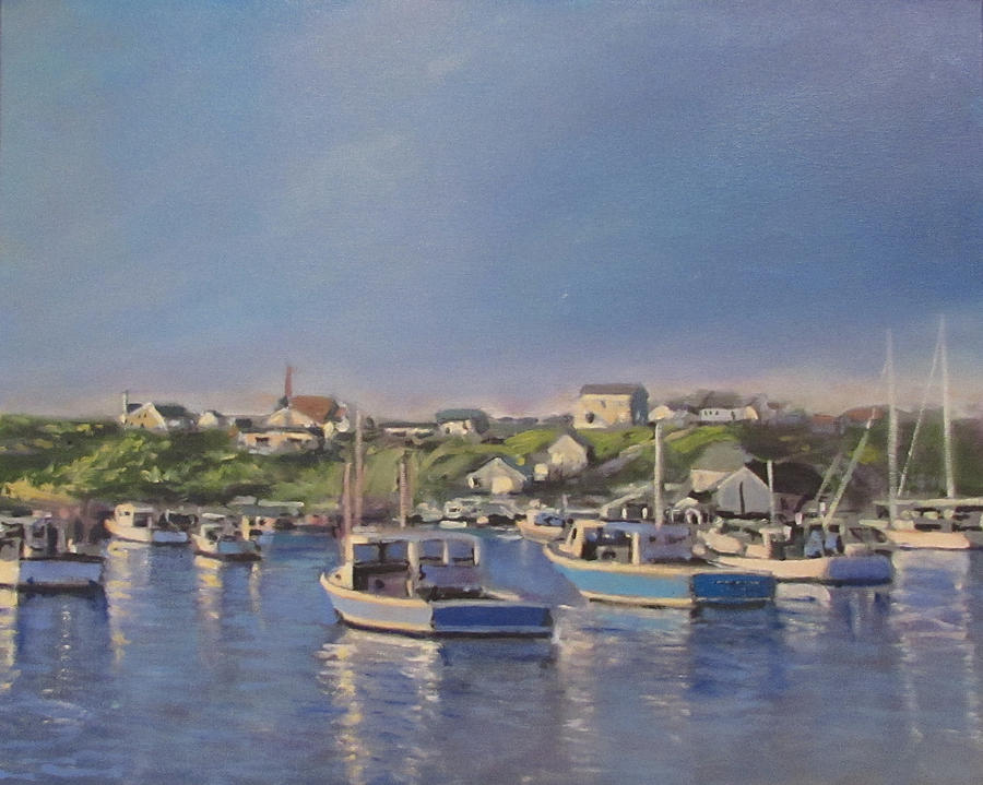 Peggys Cove Painting by David Zimmerman