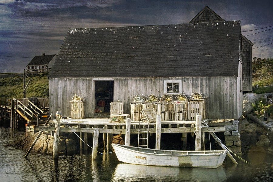 Nova Scotia Photograph - Peggys Cove Fishing Village by Randall Nyhof