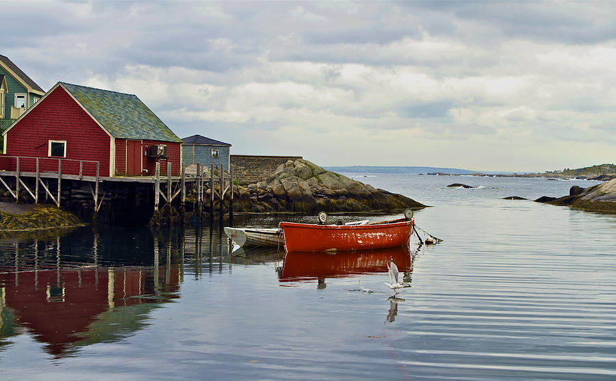 Boat Photograph - Peggys Cove by John Babis