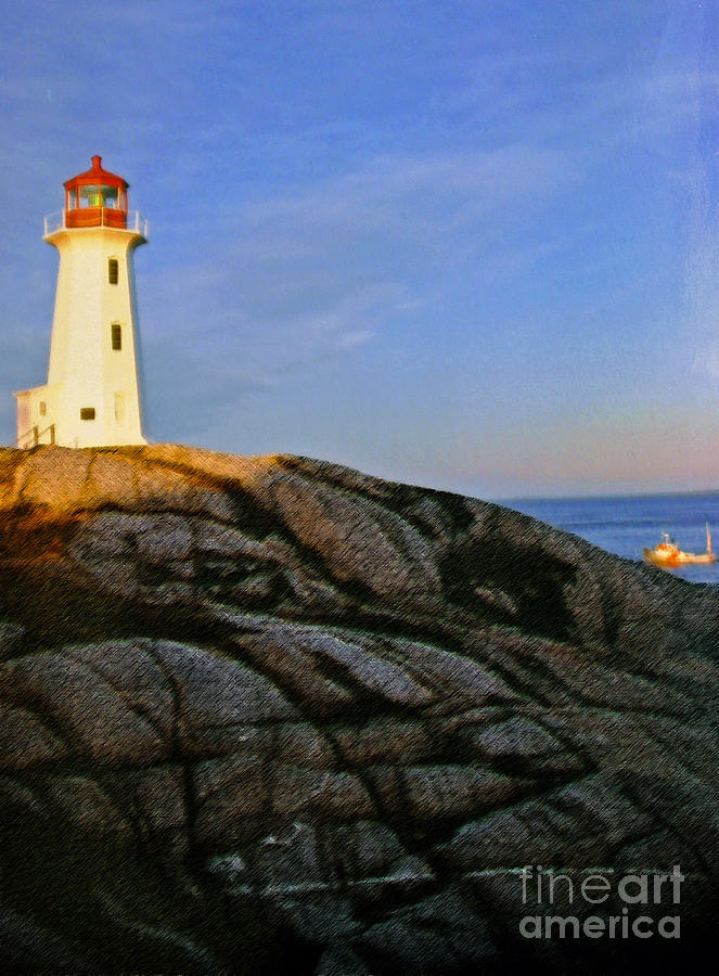 Peggys Cove Lighthouse Photograph by Lydia Holly