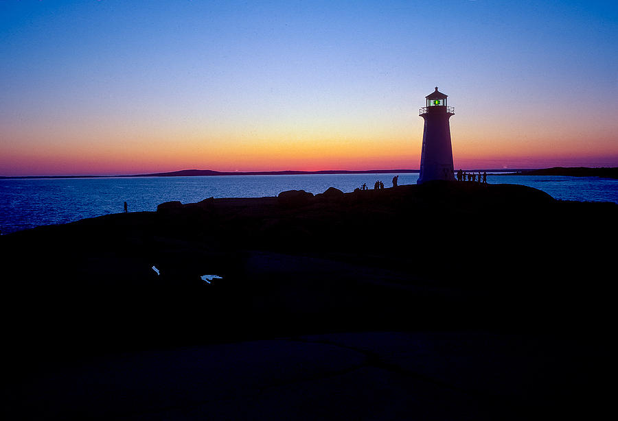 Sunset Photograph - Peggys Cove Nova Scotia by Tom Wilder