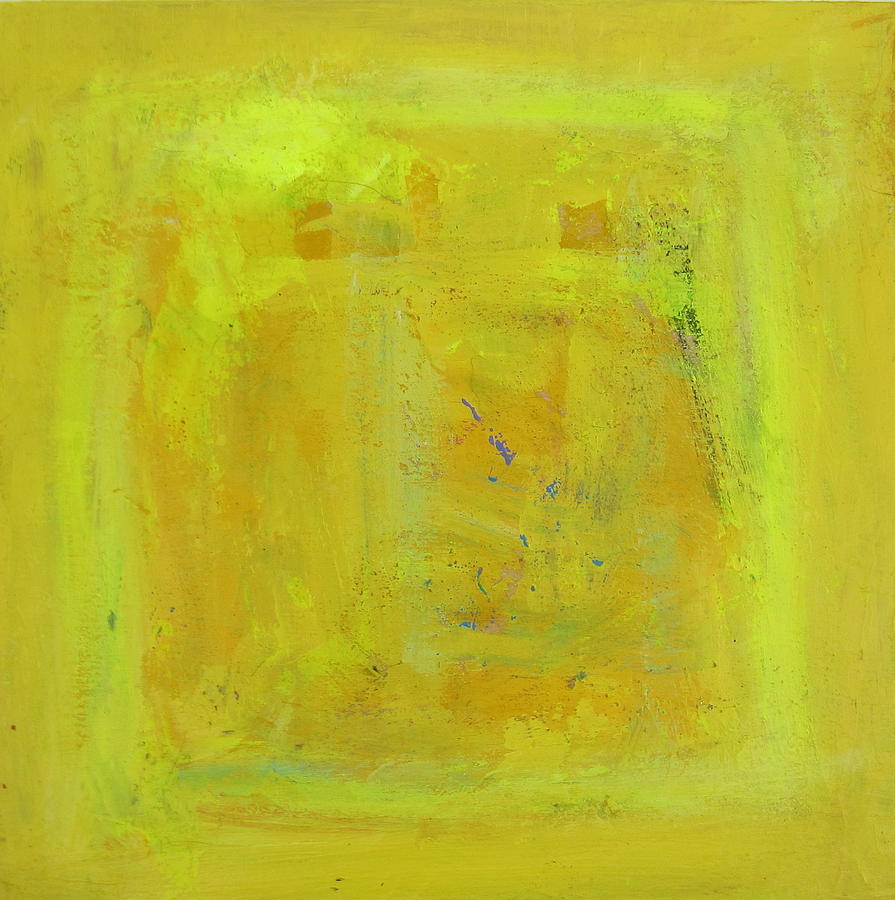 Yellow Painting - Peinture abstraite sans titre 4 by Francine Ethier