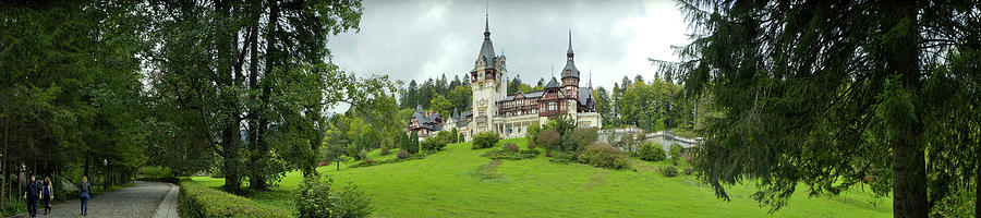 Architecture Photograph - Peles Castle In The Carpathian by Panoramic Images