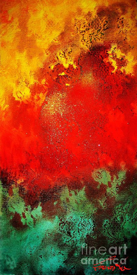 Peles Fire Painting by Frances Ku