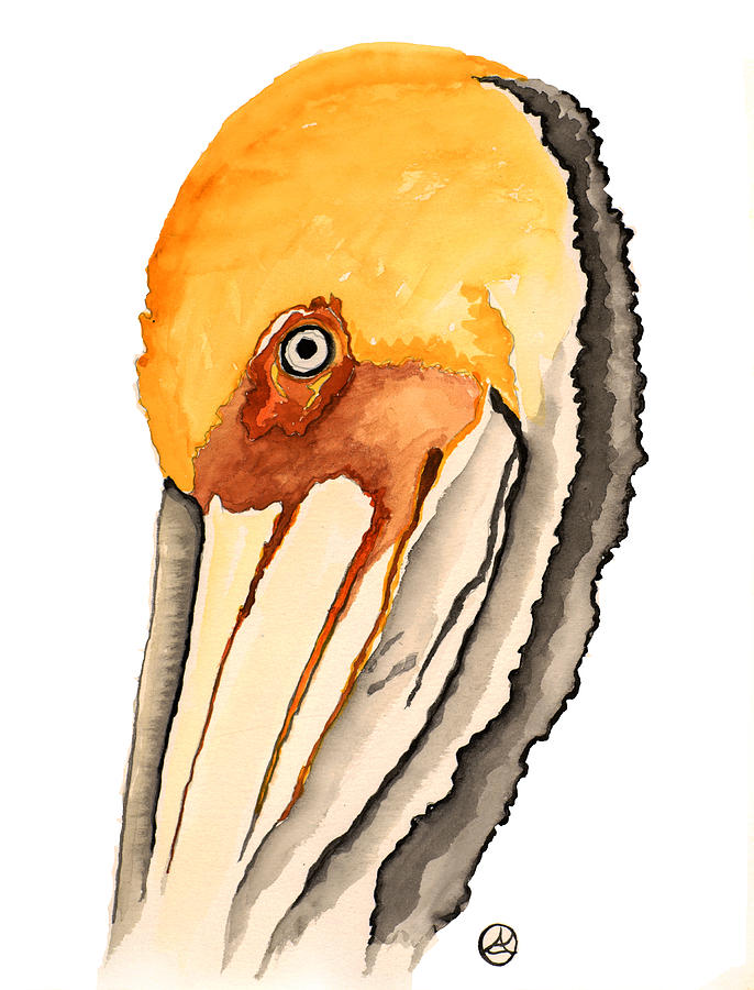 Pelican Painting by Alexandra Sanders Pelican Painting by Alexandra Sanders