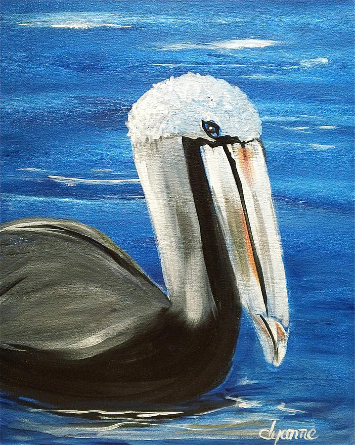 Pelican Brief Painting by Dyanne Parker - Fine Art America