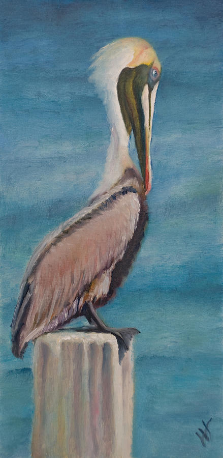 Pelican Painting - Pelican II by Wendie Thompson